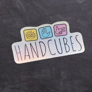 Handcubes Holographic Sticker